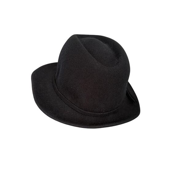 Street Smart by Betmar Wide Brim Black Hat w/ Wrap 100% Wool made in the USA main image 11